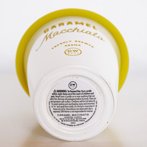 DW Home Salted Caramel Macchiato Coffee Mug Cup Candle - Picture 2 of 4